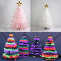 Miniatyrbillede 5 af 8: Glimmerende Tullebånd Rulle Glitter Tulle Spol, 6 Tommer x 25