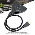 Miniatyrbild 3 av 5: 3-portars High-Definition Multimedia Interface-switch 3 i 1 ut 1080P Hub-switcher Plug and Play Splitter-adapterkabel