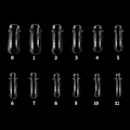 Miniatyrbild 2 av 8: 120st/ case Poly Nail Extension Gel Dual Forms Nail Builder Extension Gel Nagelform form cover Falska Nagelspetsar Dual Forms Acrylic Nail Forms combination 3