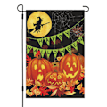 Pikkukuva 1 / 6: Halloween-puutarhalippu 12 x 18 tuumaa, Halloween-liput pellavaa