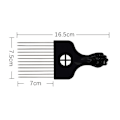 Miniatyrbilde 5 av 5: Metallkammer for hår, Afro-kammer for hårstyling, Hårkam for hårstyling, Hårkam for krøllete hår, Fist-kam for hår