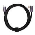 Miniatyrbillede 1 af 5: Type C til Type C Albue Datakabel 100W Hurtigopladning Slidstærk Guldbelagt Plug and Play USB-kabel til bærbare computere 200cm/78.7in