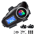 Miniatyrbild 1 av 5: Motorcykelhjälm Bluetooth-headset med intercom, lämplig för 2 personer, maximal räckvidd 500 m, högtalare