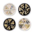 Miniatyrbillede 1 af 5: Neglecharms med flad bagside - Rhinestones