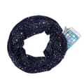Silver prickig marinblå vacker och glänsande scarf, färggradient, s