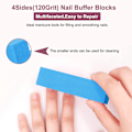 Miniatyrbild 4 av 7: 20 st Nail Buffer Block för Akryl och Naturliga Naglar, 4 Sidor