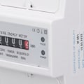 Miniatyrbillede 5 af 8: DC220V Enfase Energimåler Digital Display 4P 35mm Skinnemontering Elkraftmåler