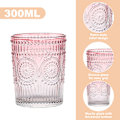 Miniatyrbilde 3 av 6: 300ml Vintage VannGlass, Romantiske Drikkeglass, Glassvarer