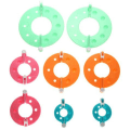 Miniatyrbillede 1 af 7: 8 Stykker 4 Størrelser Pompom Maker Fluffy Ball DIY Nål Håndværk Toolkit