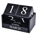 Miniatyrbilde 2 av 7: Treblokker Kalender - Evigvarende Blokk Måned Datovisning