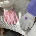 Miniatyrbillede 4 af 5: Blandede strikkede touch screen handsker til børn til tekstning vinterkulde