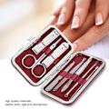 Miniatyrbild 7 av 8: Professionell Grooming Set, Nagelklippningsverktygskollektion för Mångsidig Användning, Stilfullt och Portabelt Klippningskit med Halkfri Design, Perfekt för