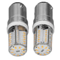 Miniatyrbilde 3 av 10: 2 stk BA15D LED-pære Super Lys LED-erstatningspære Varmt Lys 270Lm 12V 3W 57LED