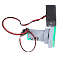 Miniatyrbild 6 av 8: Strömsignalindikator Universal 3-Display Kvadratisk Lampa Ljus 60~500V AC AD16‑22VAHGrön