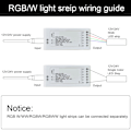 Miniatyrbillede 6 af 8: Zigbee LED Driver Smart Home LED Strip Controller RGB+CW Lysbåndscontroller med App DC12~24V