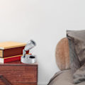 Miniatyrbild 2 av 5: Justerbar LED Svängbar Läslampa för Husbil, 12V Silver Aluminium 1W Vitt Ljus med Knappbrytare, Idealisk för Interiörbelysning av Husbilar och Släpvagnar