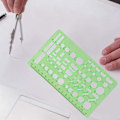 Pikkukuva 4 / 5: Piirustusmallisetti Viivotin DIY opiskelijoiden stensiilit piirustus ympyrä