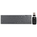 Miniatyrbillede 1 af 5: Trådløst mus- og tastatur-sæt 10m fjernforbindelse Smart Sleep Fingerboard og mus-kombination til IOS/Windows/Android Sort