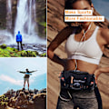 Miniatyrbild 6 av 6: Vattentät midjeväska Crossbody utomhus midjeväska med justerbar