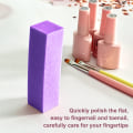 Miniatyrbild 5 av 7: 20 st nagelbufferblock för akryl- och naturnaglar, 4-sidig