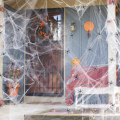 Miniatyrbilde 5 av 6: Spindelvev Halloween-dekorasjoner, 300 kvadratfot spindelvev med 40