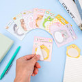 Miniatyrbillede 5 af 6: 8 stk. Søde Dyre Sticky Notes, Dyre Selvklæbende Notesbøger Tegneserie