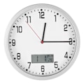 Miniatyrbild 2 av 2: Multifunktionell modern väggklocka med datum- och temperaturvisning, dekoration för hem och kontor