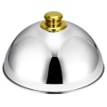 Miniatyrbillede 1 af 5: Rustfrit Stål Cloche Mad Dæk Dome Serveringsplade Ret Dining Middag til Hjem Køkken Restaurant Cafe