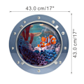 Miniatyrbild 5 av 8: 1 st avtagbar 3D undervattensnaturlandskap väggdekaler Anim