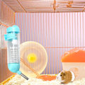 Miniatyrbild 3 av 7: Hamster Vattenflaska för Marsvin Smådjur med Stativhållare - Hängande droppfri för Bur Akvarium (125ml)