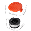 Miniatyrbilde 5 av 5: Reservedeler til gressklipper for Black Decker AF-100-3ZP Nylon Beater Head Gressklipperledning Beaterledning