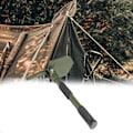 Miniatyrbild 3 av 5: Bärbar Taktisk Spade, 3-vägs Vikbar Design Högkolstål Multifunktionellt Verktyg Lättviktigt Överlevnadskit För Camping, Vandring,