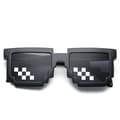 5-pack Thug Life-solglasögon, pixlade solglasögon, män kvinnor glasögon