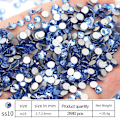 Miniatyrbild 2 av 5: Kristallglas Hotfix Rhinestones, för hantverk kläder kostymer skor smycken, runda glaspärlor