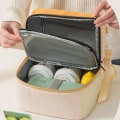 Miniatyrbilde 4 av 6: Dobbeltdekk Isolerende Lunsjpose Stor Tote for Gutter