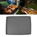 Miniatyrbild 5 av 5: Griddle Mat Silikon Grillskydd Skydda Din Griddle Alla Säsonger BBQ Grillmatta, 22in Grå
