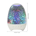 Miniatyrbild 7 av 8: Nattljus Bluetooth-högtalare, LED-lampor blinkande bärbar