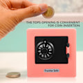Miniatyrbild 3 av 5: Spargrisleksak Mini Säkert Elektroniskt Säkert för Mikro Leksaker Digital Spargris för Små Räkning Spargris Pengar Räknare Maskin Mynt Röd Miniatyr