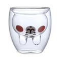 Miniatyrbillede 1 af 5: Sød Dobbeltlags Glaskop, Transparent Isoleret Glaskop, Kaffe Espresso Cappuccino Te Kop, Gave Hjem Tilbehør