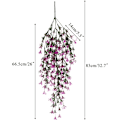 Miniatyrbild 7 av 8: 2st Hängande konstgjord växt Konstgjorda blommor Växter Garland Vine för inomhus utomhus hängande plantering Hemma Trädgård Balkong Kontor Balkong Staket