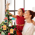 Miniatyrbild 5 av 6: Härlig julkortskombination - Glad julkortskombination,