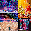 Miniatyrbild 2 av 5: Enchanted Evenings, 200 RGB LED Flerfärgad Vattentät IP65 Utomhus/Inomhus Dekor Med 16 Färger Fjärrkontroll, Flexibel Kul För Jul, Fester,