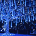 Julbelysning utomhus, Meteorregn Lampor Fallande Regn Lampor för Julgran Halloween Dekoration Bröllopsfest blue