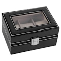 Miniatyrbillede 1 af 5: 1 stk. 3 Slots PU Læder Æske Etui Til Ur Smykker Display Opbevaring Organizer Hot