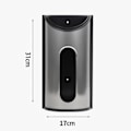 Miniatyrbilde 4 av 5: Posesekkerholder - Veggmontert poseholder i rustfritt stål, Oppbevaring av poser for plastposer, Anti-fingeravtrykk, Sølv...