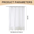 Miniatyrbillede 2 af 6: Hvid Farmhouse Bruseforhæng 70 x 70 med Shabby Chic Ruffles
