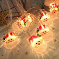 Miniatyrbild 5 av 5: Bröllop Fester Dekor, Vattentäta Julgransljus, 20 LED Jultomte Tema Batteridrivna Julbelysningsslingor för Inomhus- och Utomhusbruk, Varm