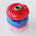 Miniatyrbillede 4 af 5: 1 Par 8mm Dia 608zz Leje Inline Scooter Skatehjul Rød