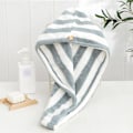 Miniatyrbild 4 av 5: 2-pack mikrofiberhårhandduk wrap turban, snabb torkning av håret
