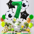 Miniatyrbillede 5 af 5: Gigant, Ballon Nummer, Balloner Til Fødselsdage, Fodbold Dekorationer